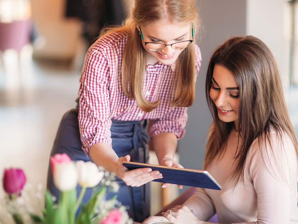 Staff can use Menu Guide to advise customers