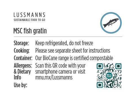 Lussmanns Allergen Label