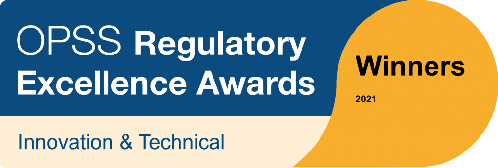 Office for Product Safety and Standards - Regulatory Excellence Awards - Innovation and Technical winner 2021